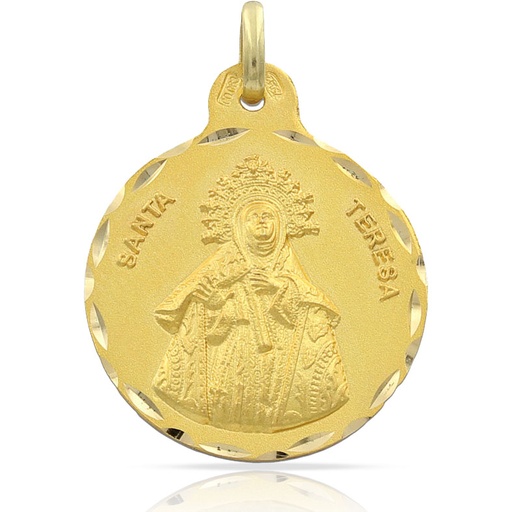 MEDALLA ORO 18KL V. SANTA TERESA - 21MM