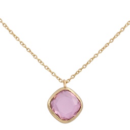 [G633] GARGANTILLA CUADRADO ORO 18KL ROSA
