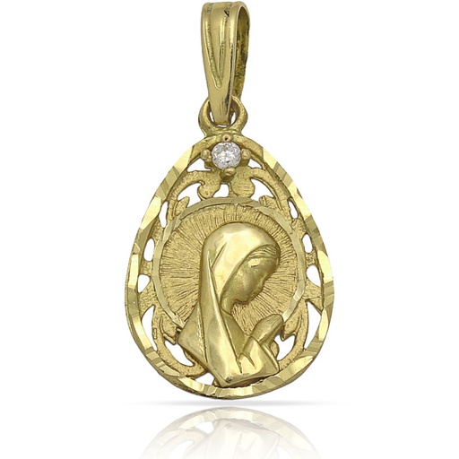 MEDALLA ORO 18KL VIRGEN NIÑA - 14X21MM