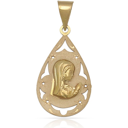 MEDALLA ORO 18KL VIRGEN NIÑA - 14X25MM
