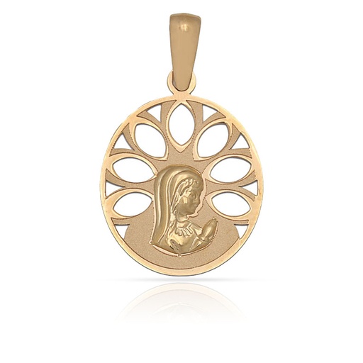 MEDALLA ORO 18KL VIRGEN NIÑA - 15X19MM