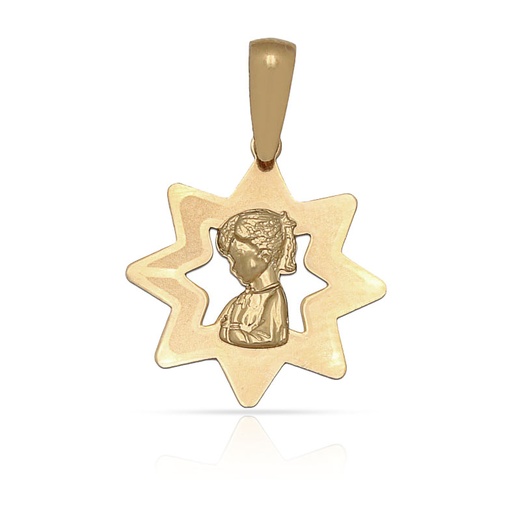 MEDALLA ORO 18KL VIRGEN NIÑA - 16X17MM