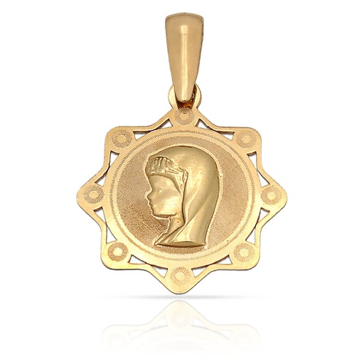 MEDALLA ORO 18KL VIRGEN NIÑA - 16X18 MM