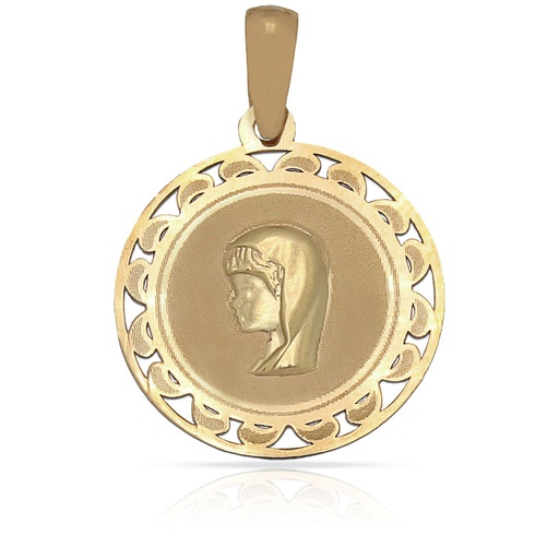 MEDALLA ORO 18KL VIRGEN NIÑA - 18MM