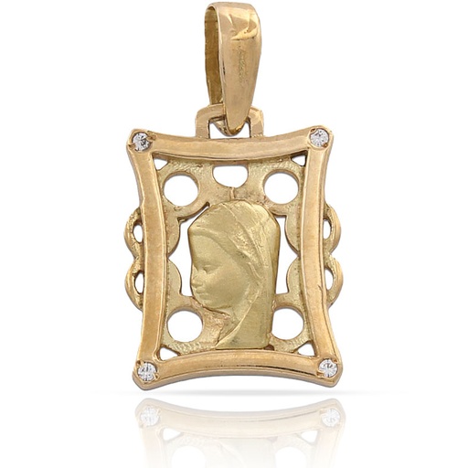 MEDALLA ORO 18KL VIRGEN NIÑA -13X18MM
