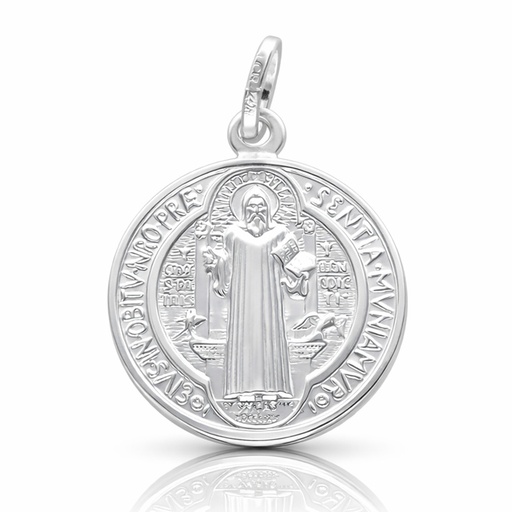 MEDALLA PLATA 925MM SAN BENITO - 18MM