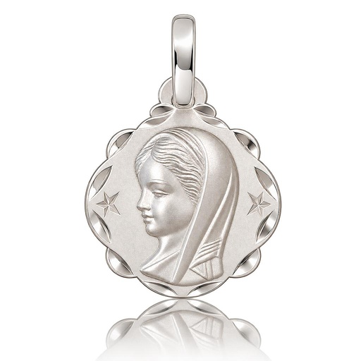 MEDALLA PLATA 925MM VIRGEN NIÑA - 17x20MM