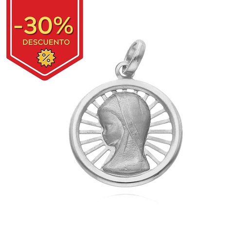 MEDALLA PLATA 925MM VIRGEN NIÑA - 18MM