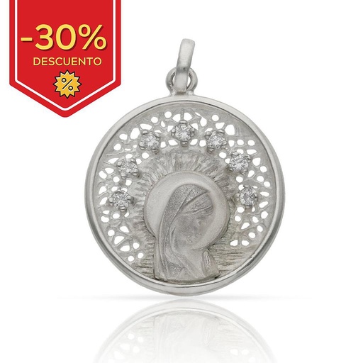 MEDALLA PLATA 925MM VIRGEN NIÑA - 22MM