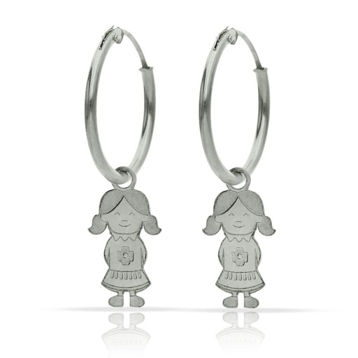 AROS PLATA 925MM NIÑA - 12MM