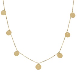[G954] GARGANTILLA ORO 18KL MINI CHARMS CIRCULOS