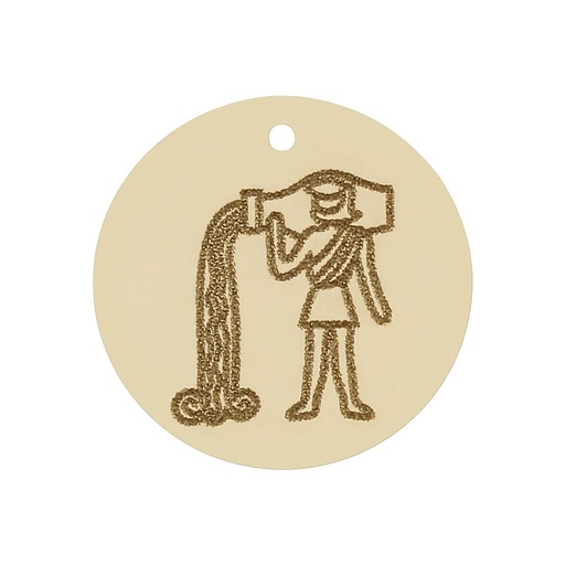 MI HISTORIA - ABALORIO ORO 18KL HOROSCOPO ACUARIO