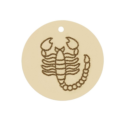 MI HISTORIA - ABALORIO ORO 18KL HOROSCOPO ESCORPIO