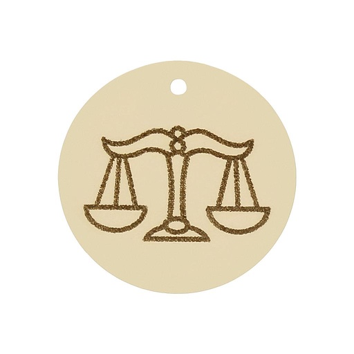 MI HISTORIA - ABALORIO ORO 18KL HOROSCOPO LIBRA