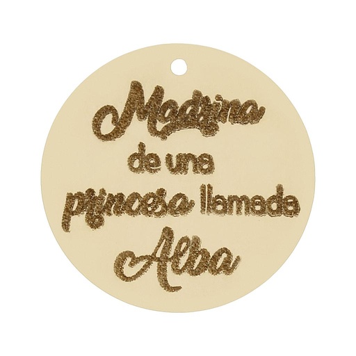 MI HISTORIA - ABALORIO ORO 18KL MADRINA