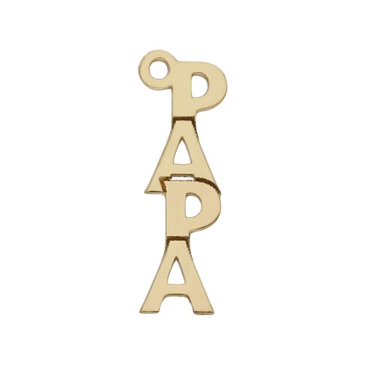 MI HISTORIA - ABALORIO ORO 18KL PAPA