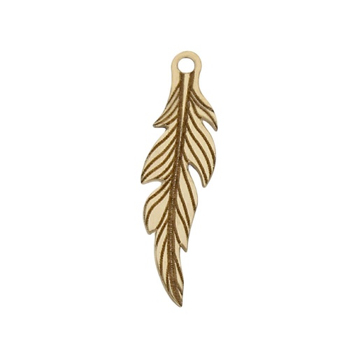 MI HISTORIA - ABALORIO ORO 18KL PLUMA