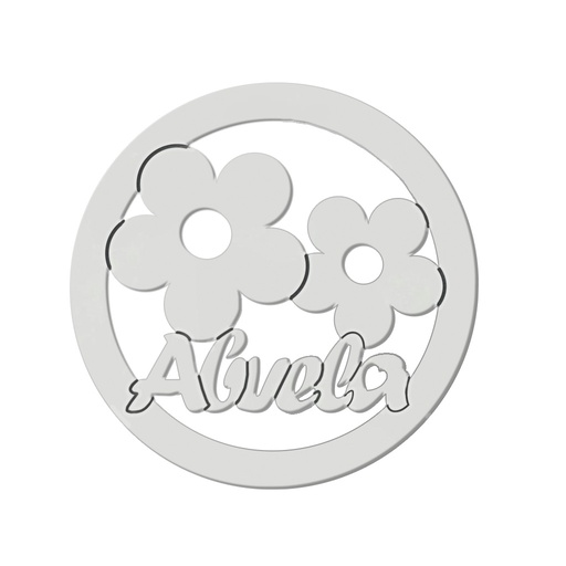MI HISTORIA - ABALORIO PLATA 925M ABUELA FLORES