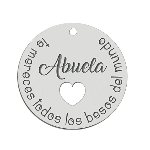 MI HISTORIA - ABALORIO PLATA 925MM ABUELA