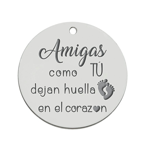 MI HISTORIA - ABALORIO PLATA 925MM AMIGAS
