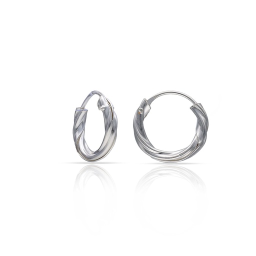 AROS PLATA 925MM TRENZADOS - 9MM