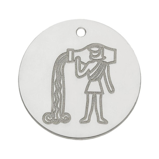 MI HISTORIA - ABALORIO PLATA 925MM HOROSCOPO ACUARIO