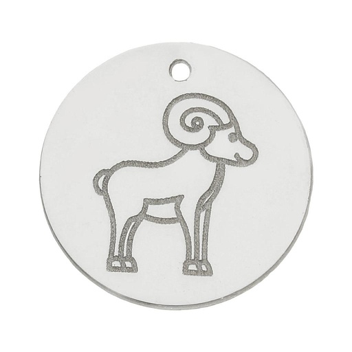 MI HISTORIA - ABALORIO PLATA 925MM HOROSCOPO ARIES