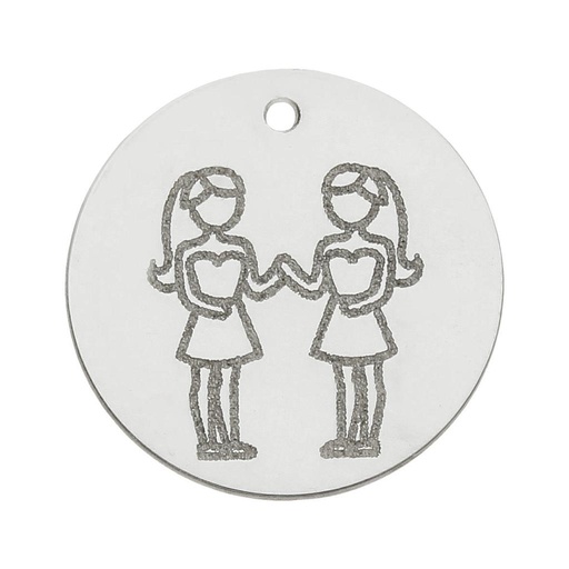 MI HISTORIA - ABALORIO PLATA 925MM HOROSCOPO GEMINIS