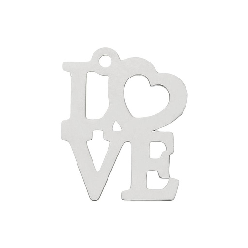 MI HISTORIA - ABALORIO PLATA 925MM LOVE