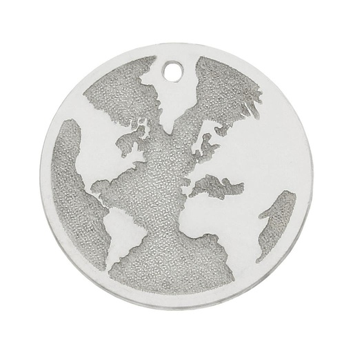 MI HISTORIA - ABALORIO PLATA 925MM MUNDO