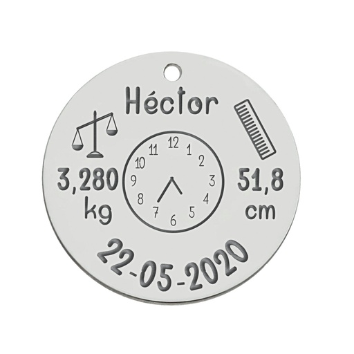 MI HISTORIA - ABALORIO PLATA 925MM NATALICIO