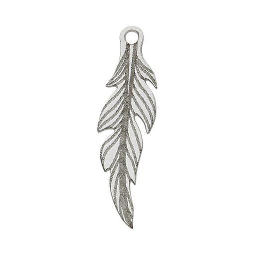 MI HISTORIA - ABALORIO PLATA 925MM PLUMA
