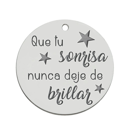 MI HISTORIA - ABALORIO PLATA 925MM SONRISA
