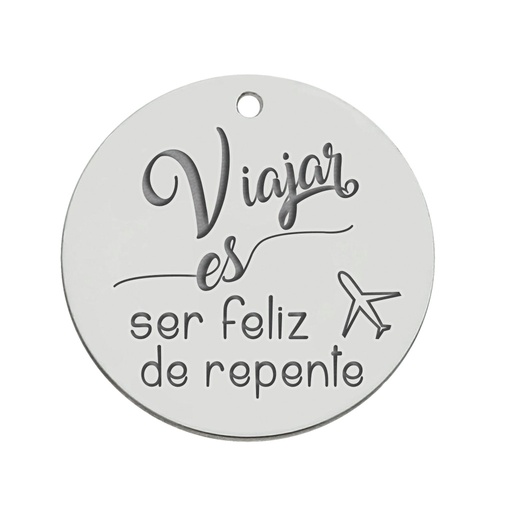MI HISTORIA - ABALORIO PLATA 925MM VIAJAR