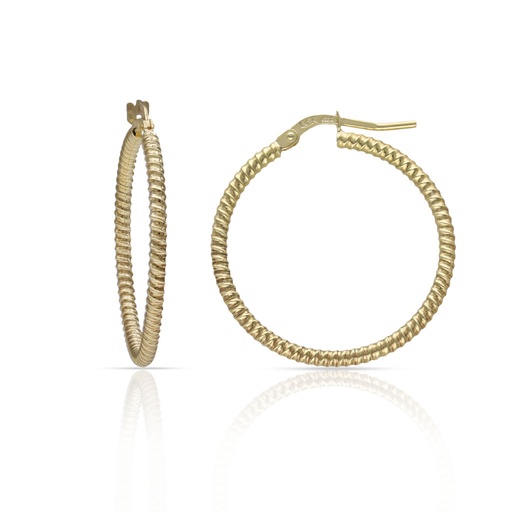 AROS PLATA CHAPADA ORO - 27MM