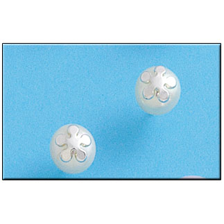 PENDIENTE PLATA 925MM FLOR PERLA