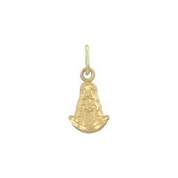 [M539] MEDALLA ORO 18KL LENTEJA V. ROCIO- 6X10MM