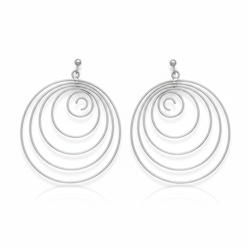 PENDIENTES ESPIRAL PLATA 925MM