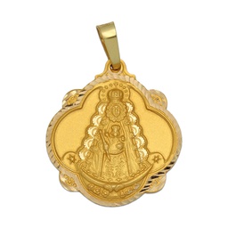 [M1392] MEDALLA ORO 18KL V. DEL ROCIO- 24X27MM 