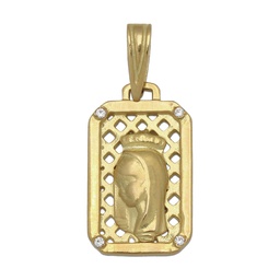 [M357] MEDALLA ORO 18KL VIRGEN NIÑA - 11X19MM