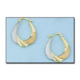 [A391] AROS ORO 18KL TRICOLOR