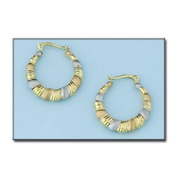 [A385] AROS ORO 18KL TRICOLOR