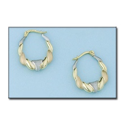 [A389] AROS ORO 18KL TRICOLOR