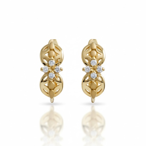 PENDIENTES ORO 18KL CIRCONITAS