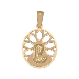 [M479] MEDALLA ORO 18KL VIRGEN NIÑA DE 15X20MM