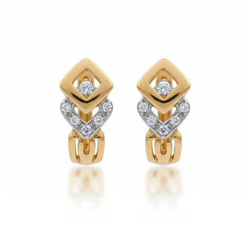 PENDIENTES ORO 18KL CIRCONITAS