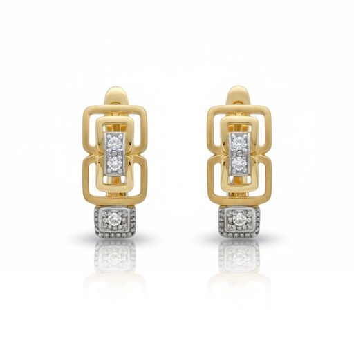 PENDIENTES ORO 18KL CIRCONITAS