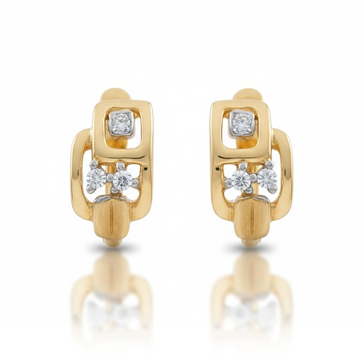 PENDIENTES ORO 18KL CIRCONITAS