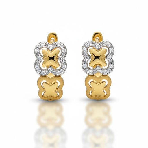 PENDIENTES ORO 18KL CIRCONITAS