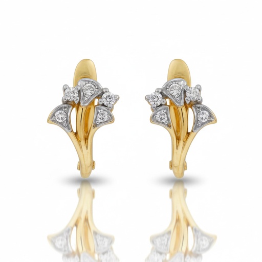 PENDIENTES ORO 18KL CIRCONITAS